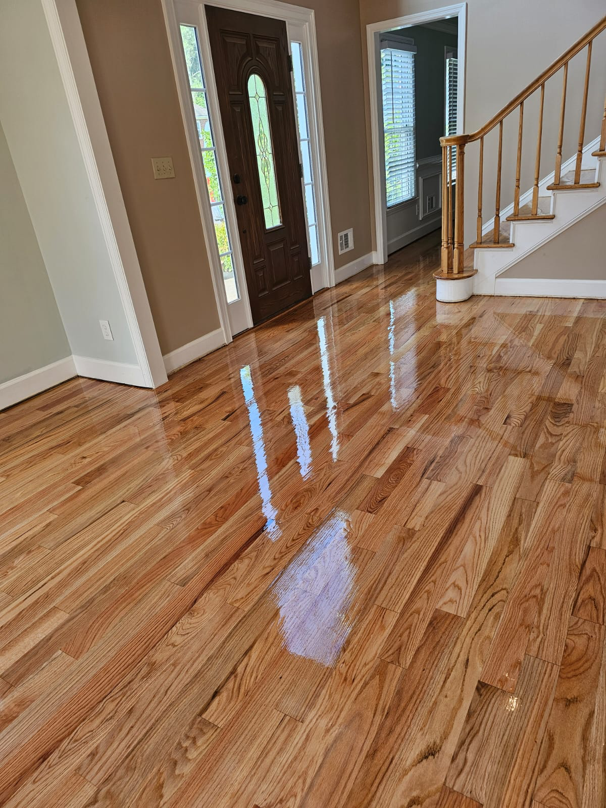Before and after hardwood floors